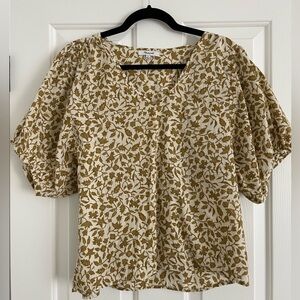 Women’s cotton blouse by Madewell. Size L. Full sleeves. Very cute fit!